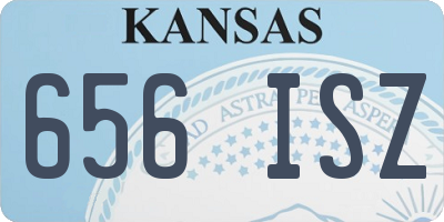 KS license plate 656ISZ