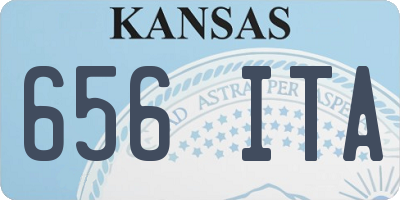 KS license plate 656ITA