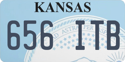 KS license plate 656ITB