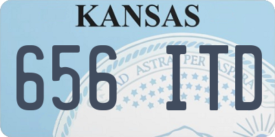 KS license plate 656ITD