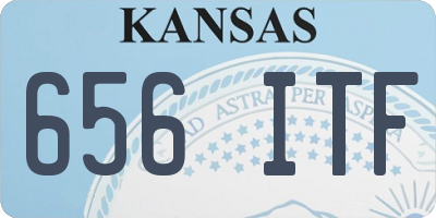 KS license plate 656ITF