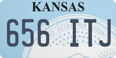 KS license plate 656ITJ