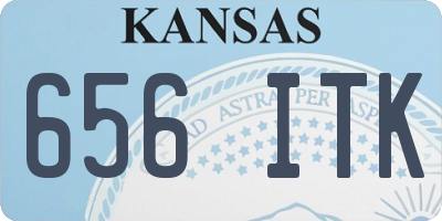KS license plate 656ITK