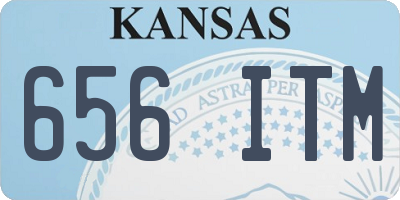 KS license plate 656ITM
