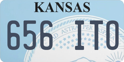 KS license plate 656ITO