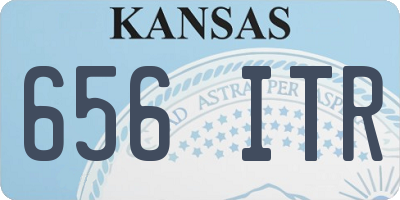 KS license plate 656ITR