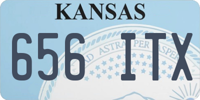 KS license plate 656ITX