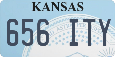 KS license plate 656ITY