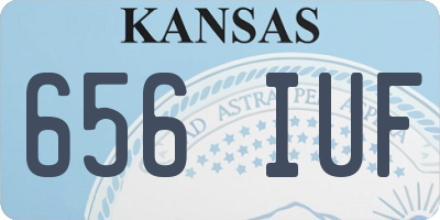 KS license plate 656IUF