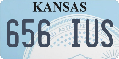 KS license plate 656IUS