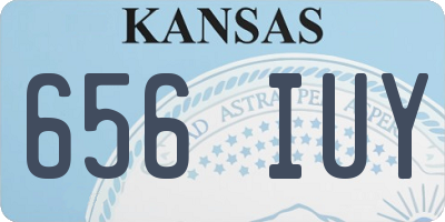 KS license plate 656IUY