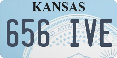 KS license plate 656IVE