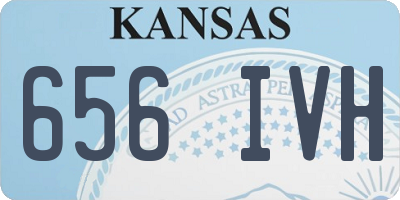 KS license plate 656IVH