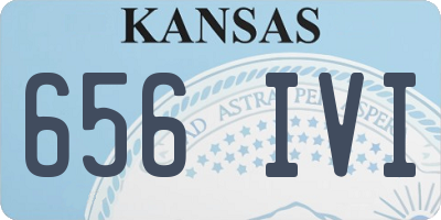KS license plate 656IVI