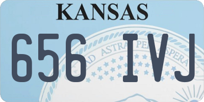 KS license plate 656IVJ