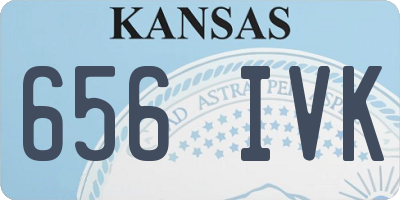 KS license plate 656IVK