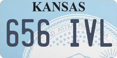 KS license plate 656IVL