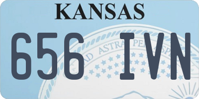 KS license plate 656IVN
