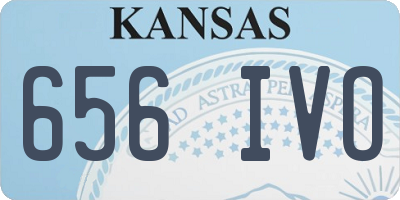 KS license plate 656IVO