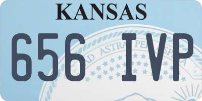 KS license plate 656IVP