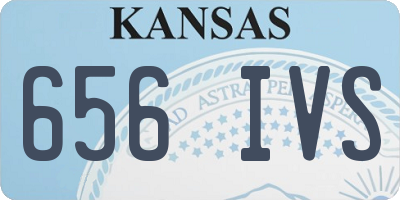 KS license plate 656IVS