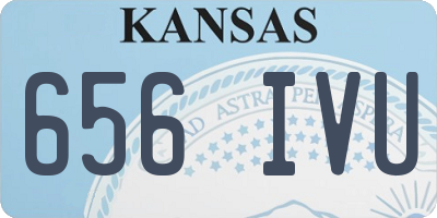 KS license plate 656IVU