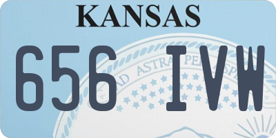 KS license plate 656IVW