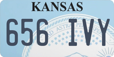 KS license plate 656IVY