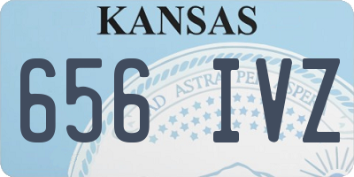 KS license plate 656IVZ