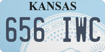 KS license plate 656IWC