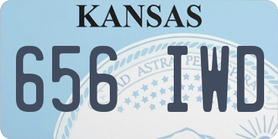 KS license plate 656IWD