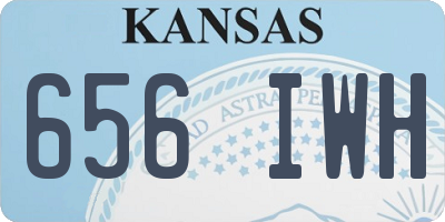 KS license plate 656IWH