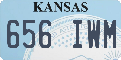 KS license plate 656IWM