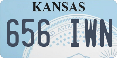 KS license plate 656IWN