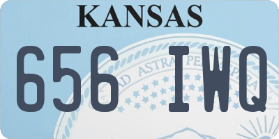 KS license plate 656IWQ