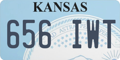 KS license plate 656IWT