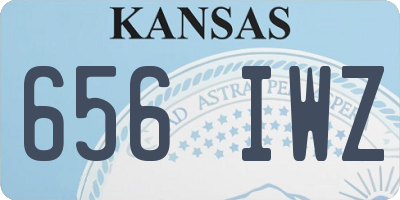 KS license plate 656IWZ
