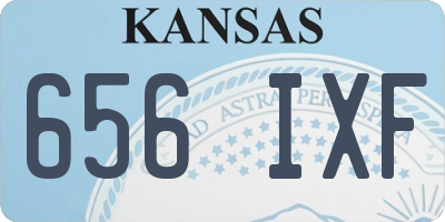 KS license plate 656IXF