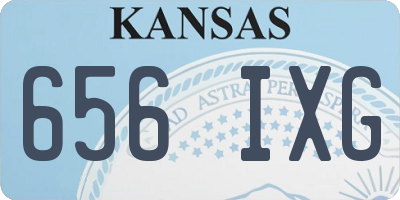 KS license plate 656IXG