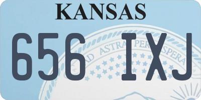 KS license plate 656IXJ