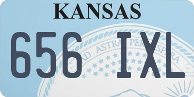 KS license plate 656IXL