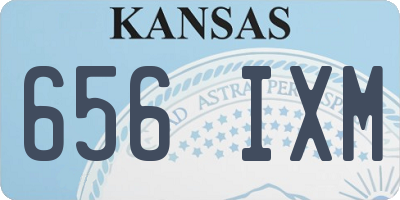 KS license plate 656IXM