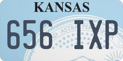 KS license plate 656IXP