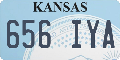 KS license plate 656IYA