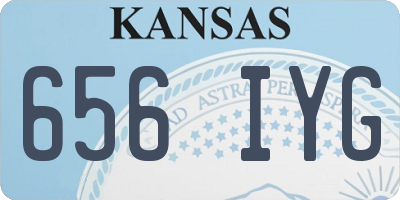 KS license plate 656IYG