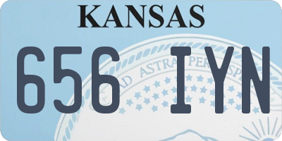 KS license plate 656IYN
