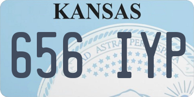 KS license plate 656IYP