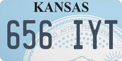 KS license plate 656IYT