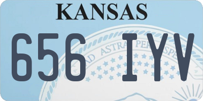 KS license plate 656IYV