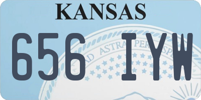 KS license plate 656IYW